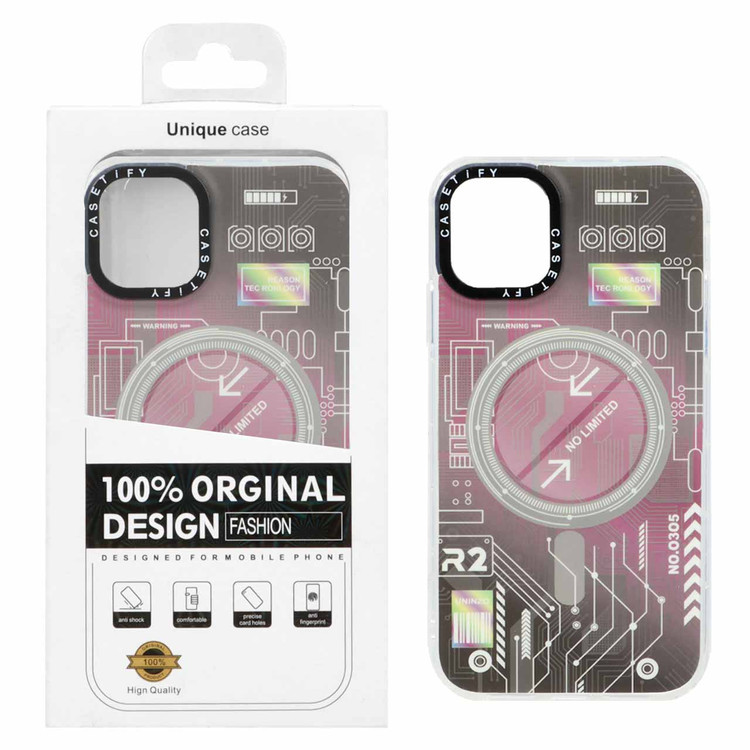 قاب مگ سیف Casetify طرح الکترونیک آیفون 11 - Apple iPhone 11