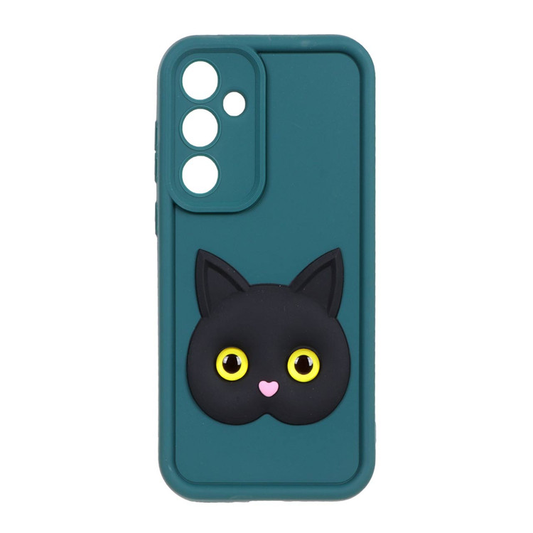 قاب فانتزی عروسکی طرح گربه Solid Case Cat Design سامسونگ Samsung Galaxy A35