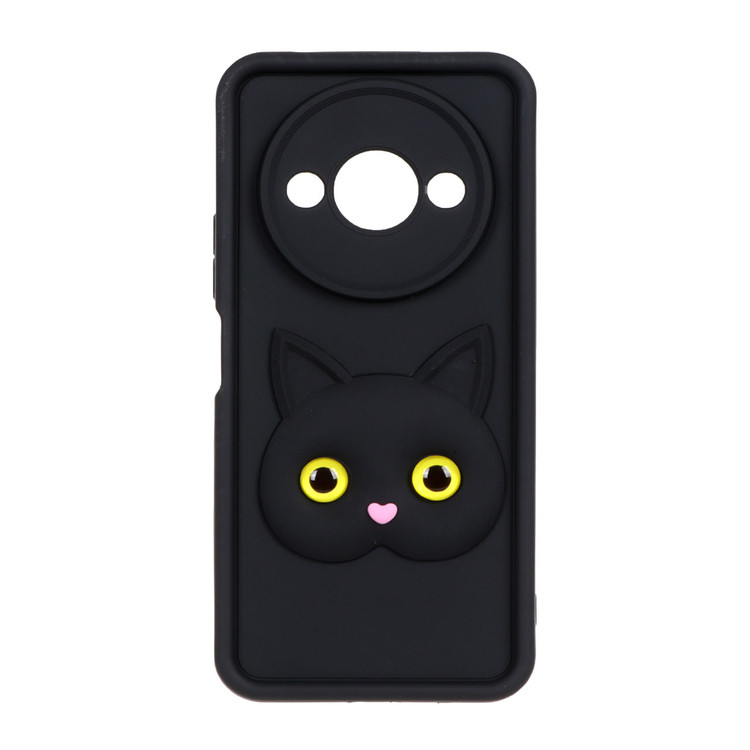 قاب طرح گربه Solid Case Cat Design شیائومی مدل Xiaomi Redmi A3 / A3x / Poco C61