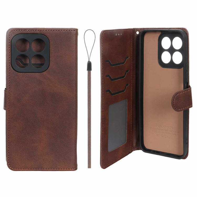 کیف موبایل چرمی جاکارتی مگنتی محافظ لنزدار درجه یک داخل خز MNC Plus مدل هواوی آنر Honor X6b
