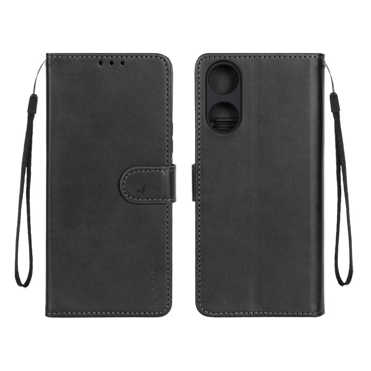 کیف موبایل چرمی جاکارتی و محافظ لنزدار درجه یک هواوی آنر مدل Honor X5 Plus