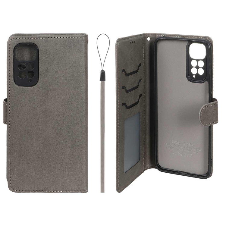 کیف موبایل چرمی جاکارتی و محافظ لنزدار داخل خز درجه یک شیائومی مدل Xiaomi Redmi Note 11 4G / Redmi Note 11S
