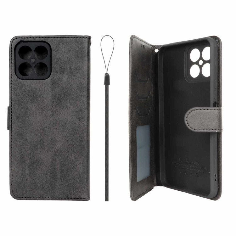 کیف موبایل چرمی جاکارتی و محافظ لنزدار درجه یک داخل خز هواوی آنر مدل Honor X8 4G
