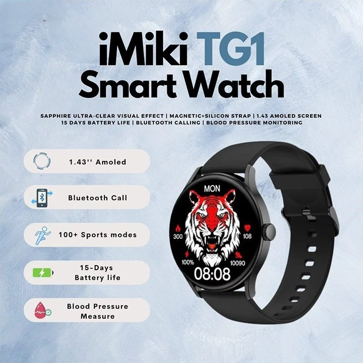 ساعت هوشمند ایمیکی مدل IMIKI TG1