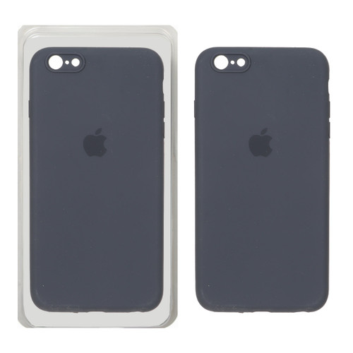 قاب سیلیکونی درجه یک پاک کنی محافظ لنزدار اورجینال اپل آیفون Apple iPhone 6 Plus / iPhone 6s Plus- خاکستری (پک اصلی)