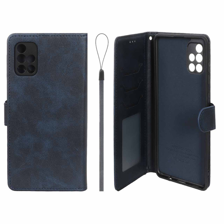 کیف موبایل چرمی جاکارتی مگنتی و محافظ لنزدار درجه یک سامسونگ Samsung Galaxy A71