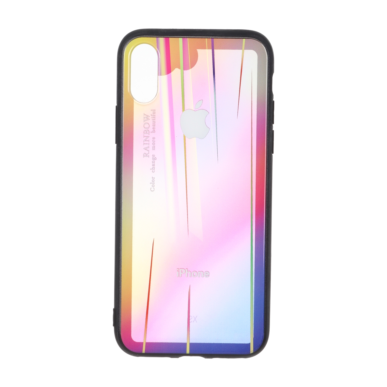 قاب شفاف رنگین کمانی آیفون مدل Apple iPhone X / iPhone XS