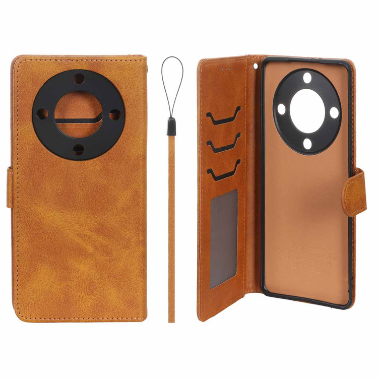 کیف موبایل چرمی جاکارتی مگنتی محافظ لنزدار درجه یک آنر مدل Honor X9a
