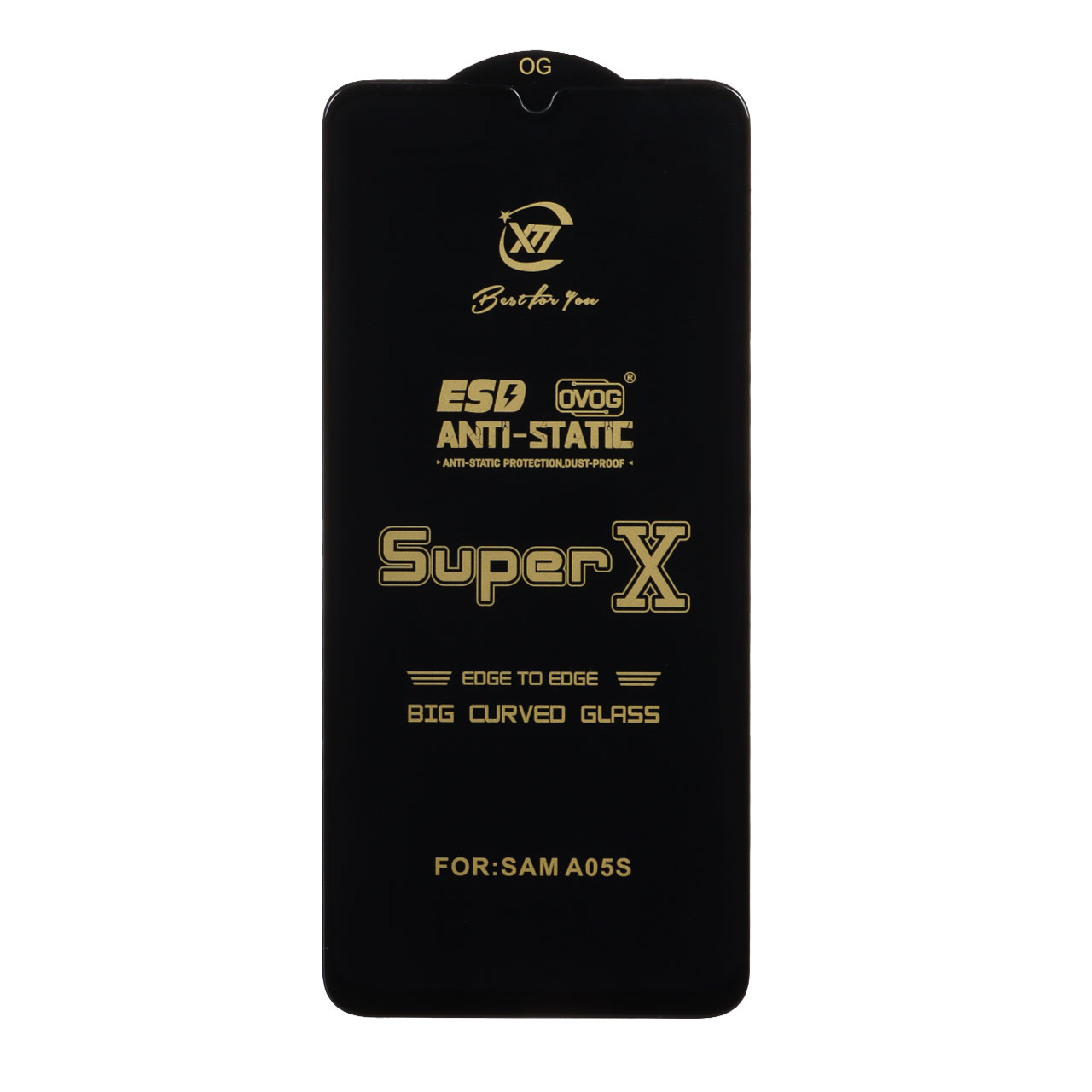 گلس محافظ صفحه نمایش شیشه ای درجه یک آنتی استاتیک ESD OVOG Super X مدل Samsung A07 / A06 / A05S / Realme C51 / Realme C53 / Narzo N53 / Realme Note 50