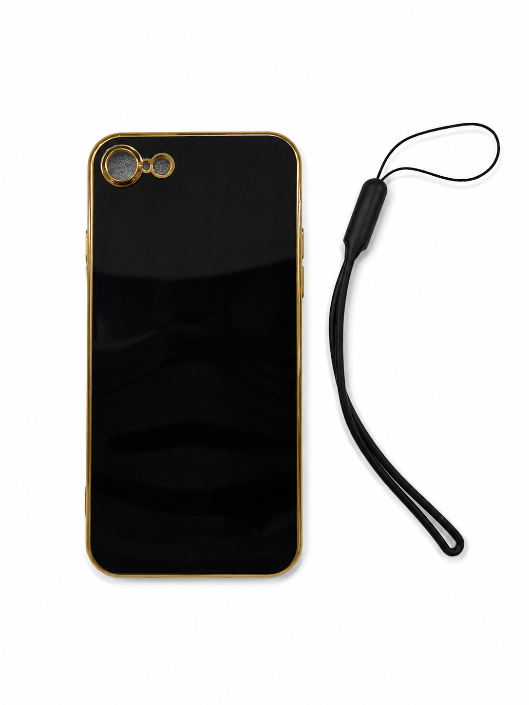 قاب محافظ لنزدار My Case همراه با بند آیفون 7 / آیفون 8 / اس ای - Apple iPhone 7 / iPhone 8 / iPhone SE (2020) - مشکی