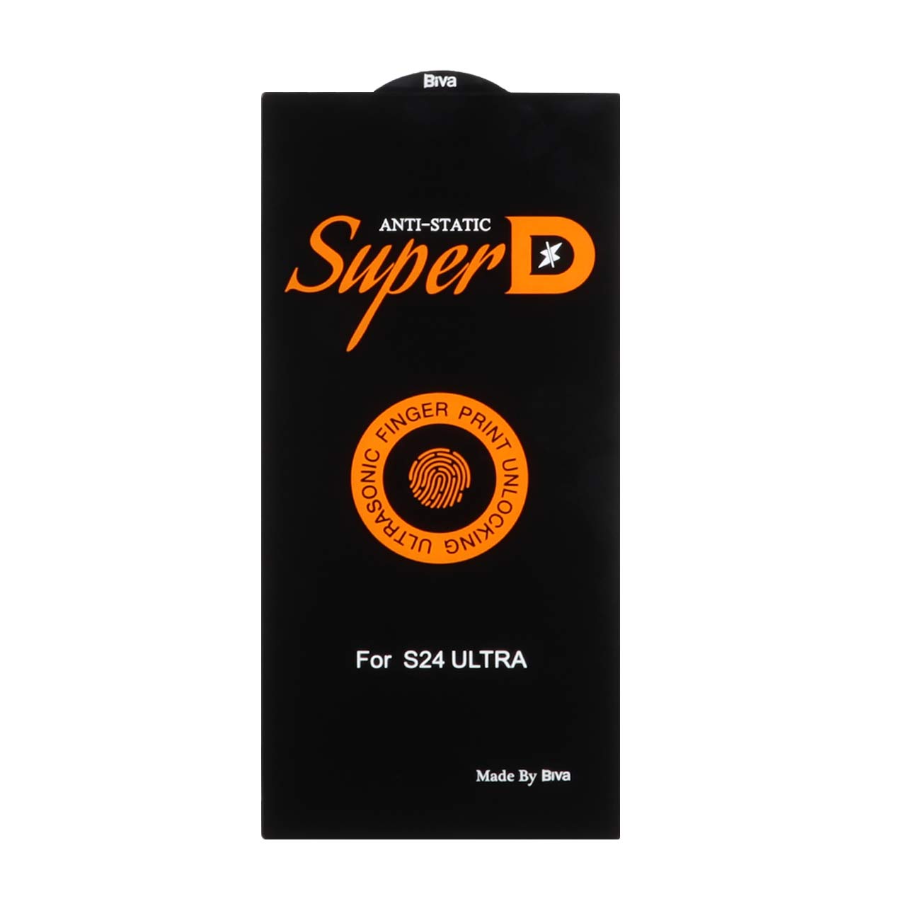 گلس محافظ صفحه نمایش شیشه ای آنتی استاتیک درجه یک Super D Anti Static Biva سامسونگ Samsung Galaxy S24 Ultra