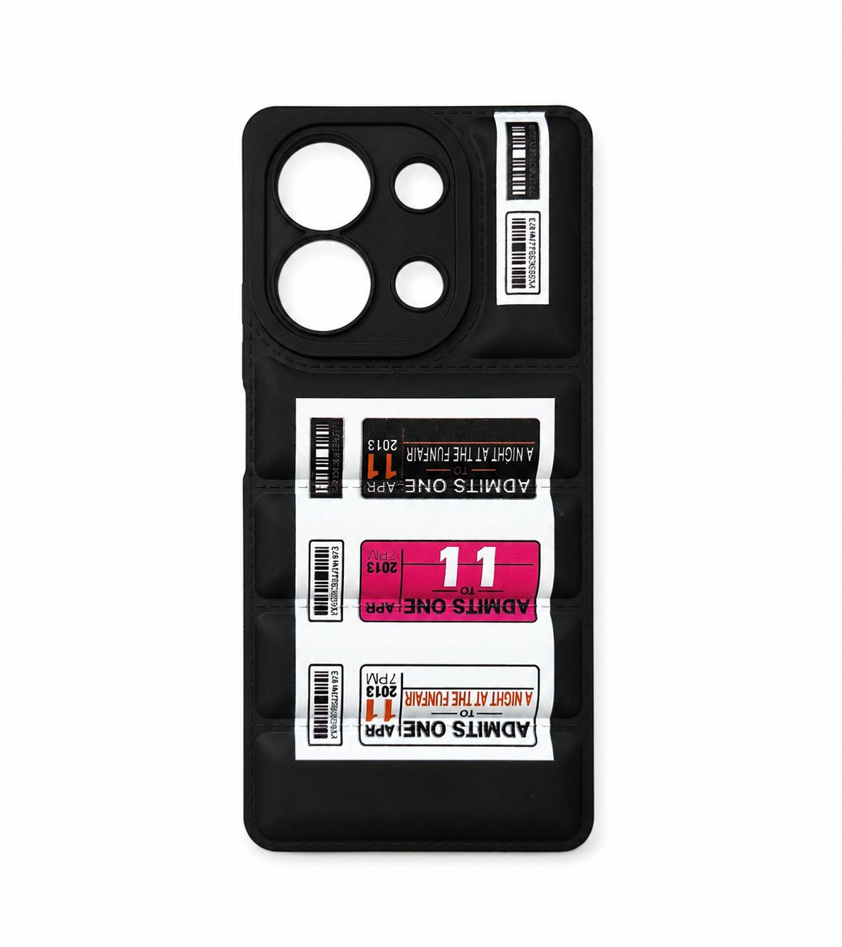 قاب پافر طرح دار محافظ لنزدار شیائومی مدل Xiaomi Redmi Note 13 4G
