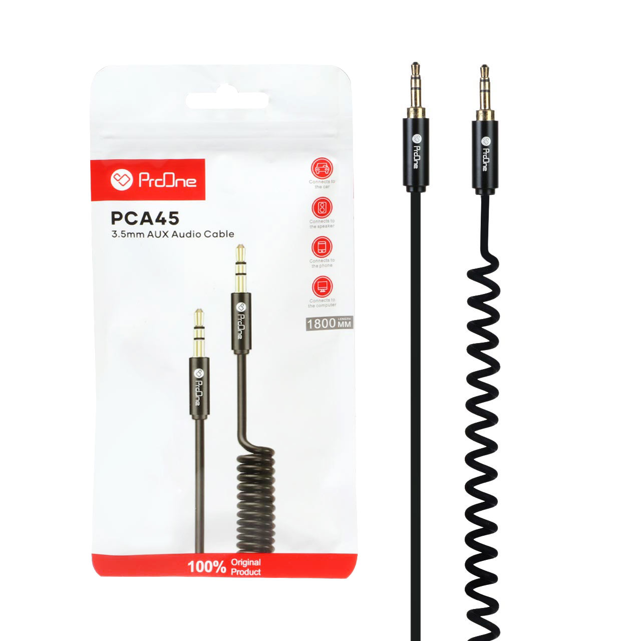 کابل صدا فنری ProOne AUX مدل PCA45