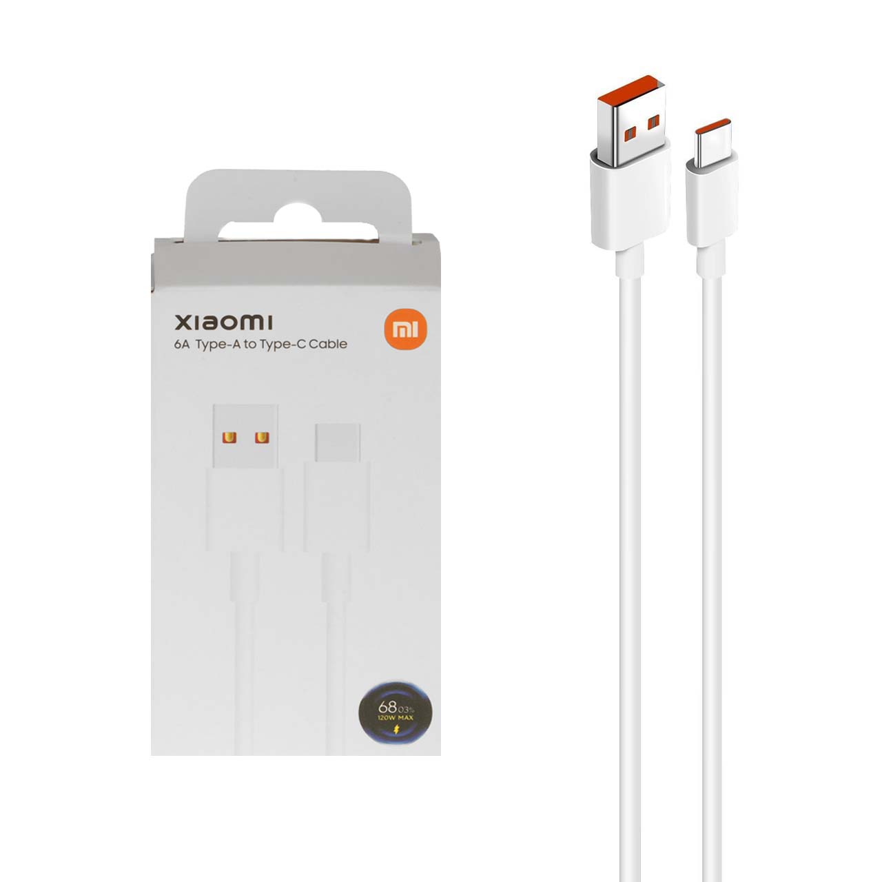 کابل شارژ فست درصد شمار 120 وات شیائومی Xiaomi Type-C 6A مدل 120W - اصل چین