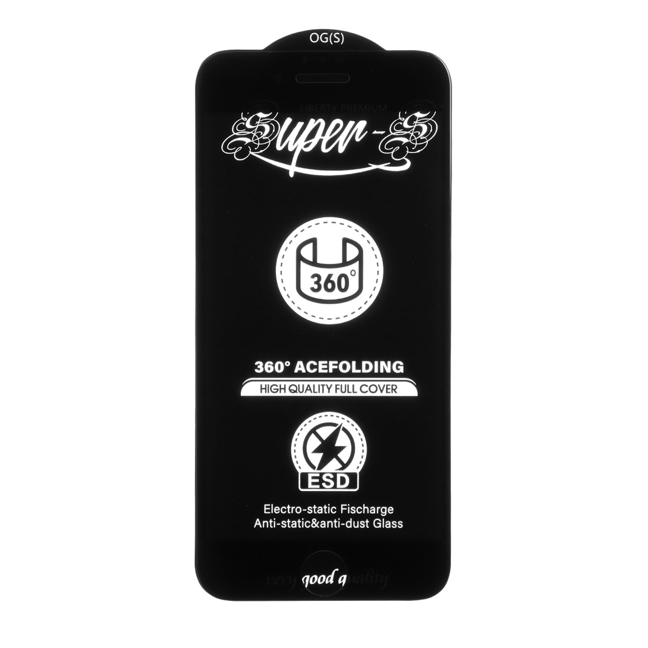 گلس محافظ صفحه نمایش شیشه ای قابل خم آنتی استاتیک درجه یک Full Cover Super S 360 آیفون مدل Apple iPhone 6 / 6S / 7 / 8 / SE 2020