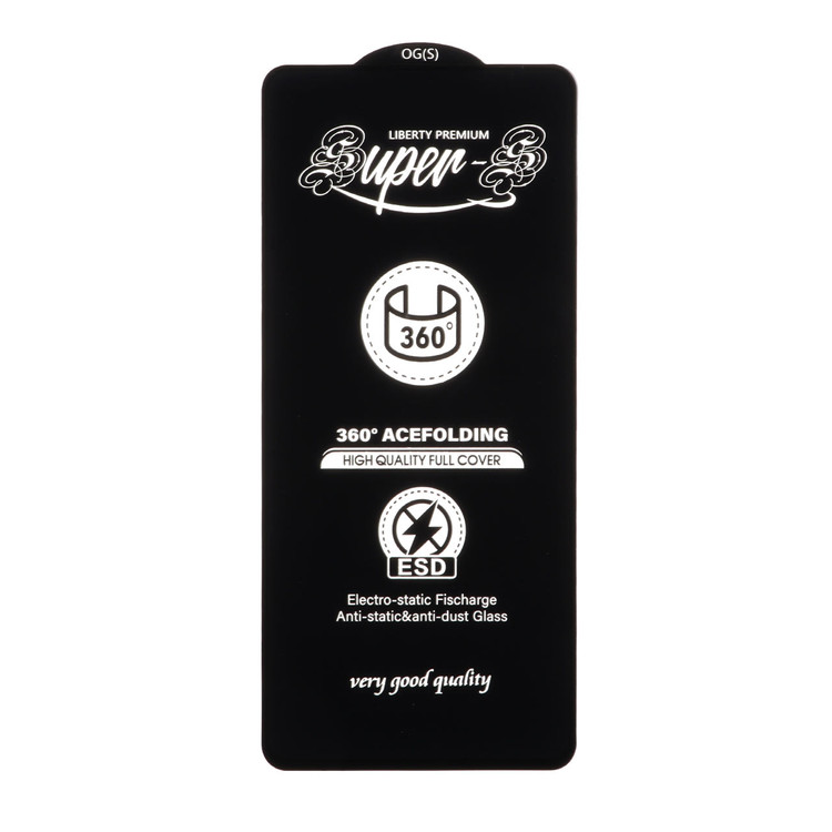 گلس محافظ صفحه نمایش شیشه ای قابل خم آنتی استاتیک درجه یک Full Cover Super S 360 مدل Samsung Galaxy A71 / A72 / A73 / M51 / M52 / M53 / M54 / M62 / Note 12 Pro 5G / Note 12 Pro Plus / Poco X5 Pro / Poco F5