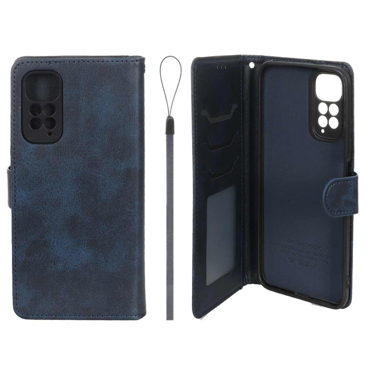 کیف موبایل چرمی جاکارتی و محافظ لنزدار داخل خز درجه یک شیائومی مدل Xiaomi Redmi Note 11 4G / Redmi Note 11S