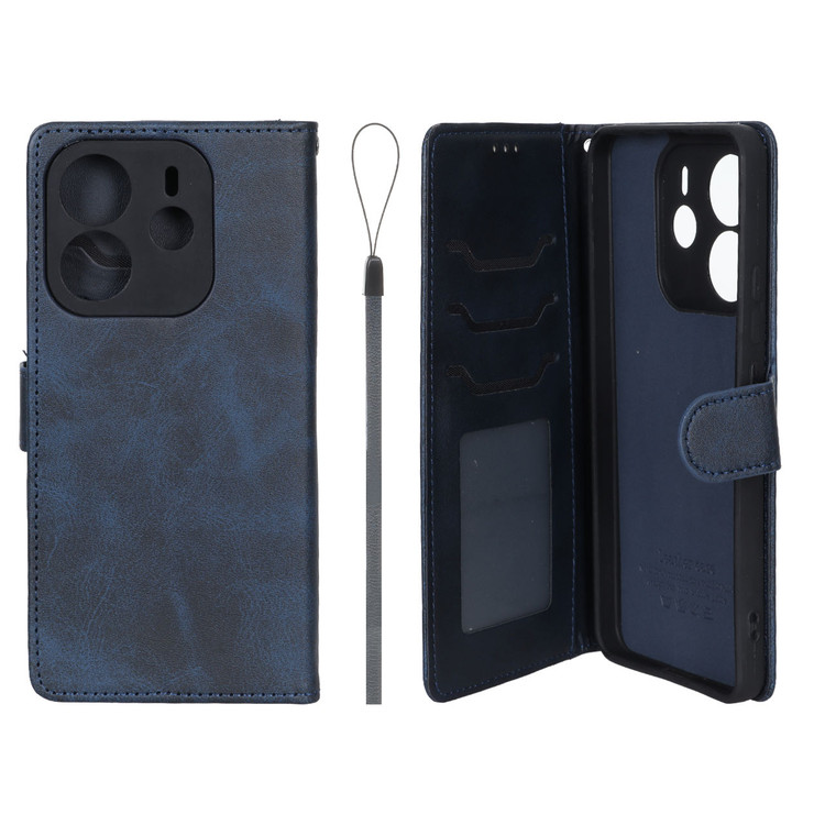 کیف موبایل چرمی مگنتی جاکارتی و محافظ لنزدار درجه یک شیائومی مدل Xiaomi Redmi Note 14 4G