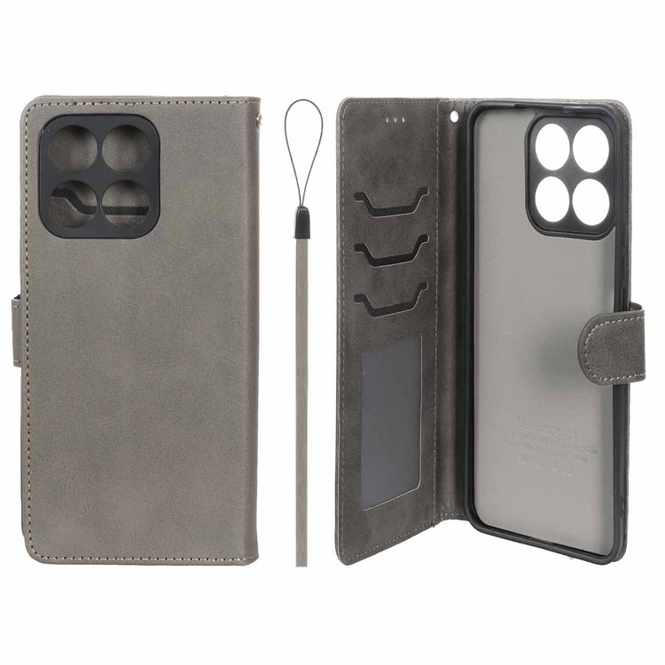 کیف موبایل چرمی جاکارتی مگنتی و محافظ لنزدار داخل مخمل درجه یک هواوی مدل آنر Honor X8a