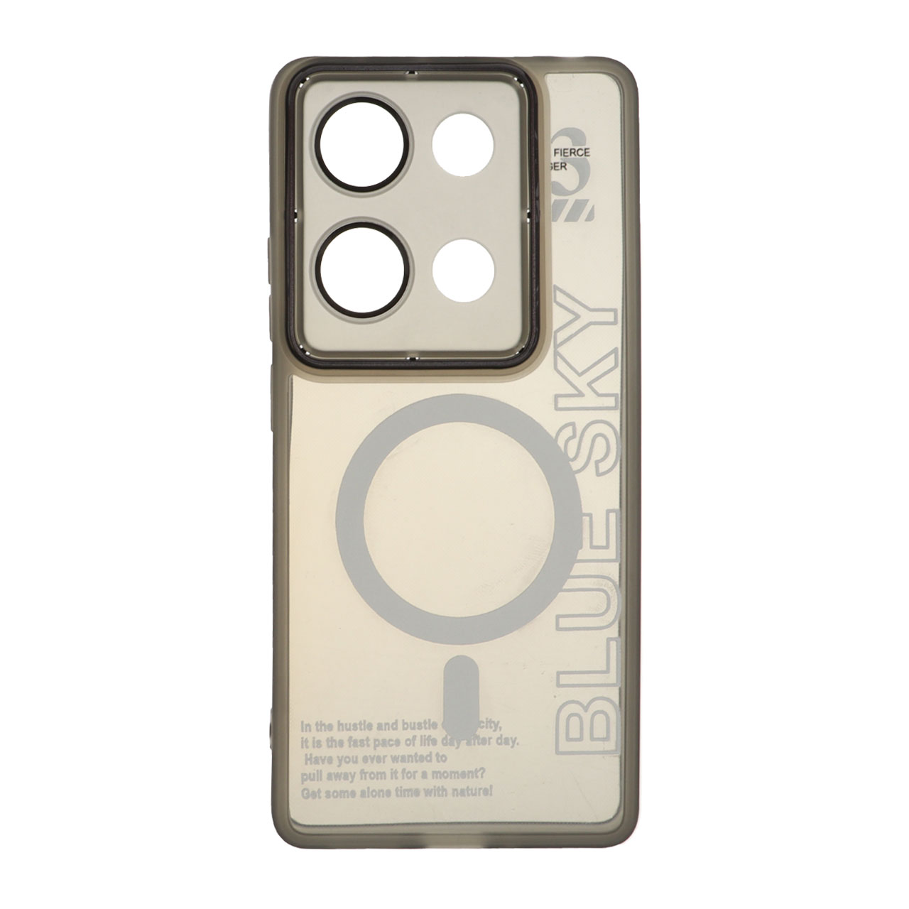 قاب طرح مگ سیف Diamond Space همراه با گلس محافظ لنز شیائومی مدل Xiaomi Redmi Note 14S / Note 13 Pro 4G / Poco M6 Pro 4G