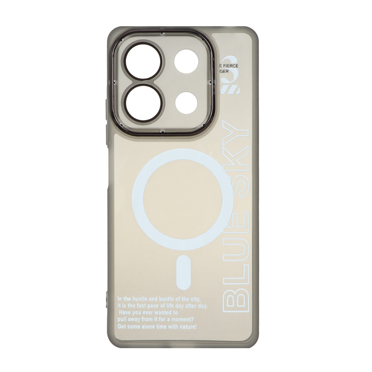 قاب طرح مگ سیف Diamond Space همراه با گلس محافظ لنز شیائومی مدل Xiaomi Redmi Note 13 Pro 5G / Poco X6 5G