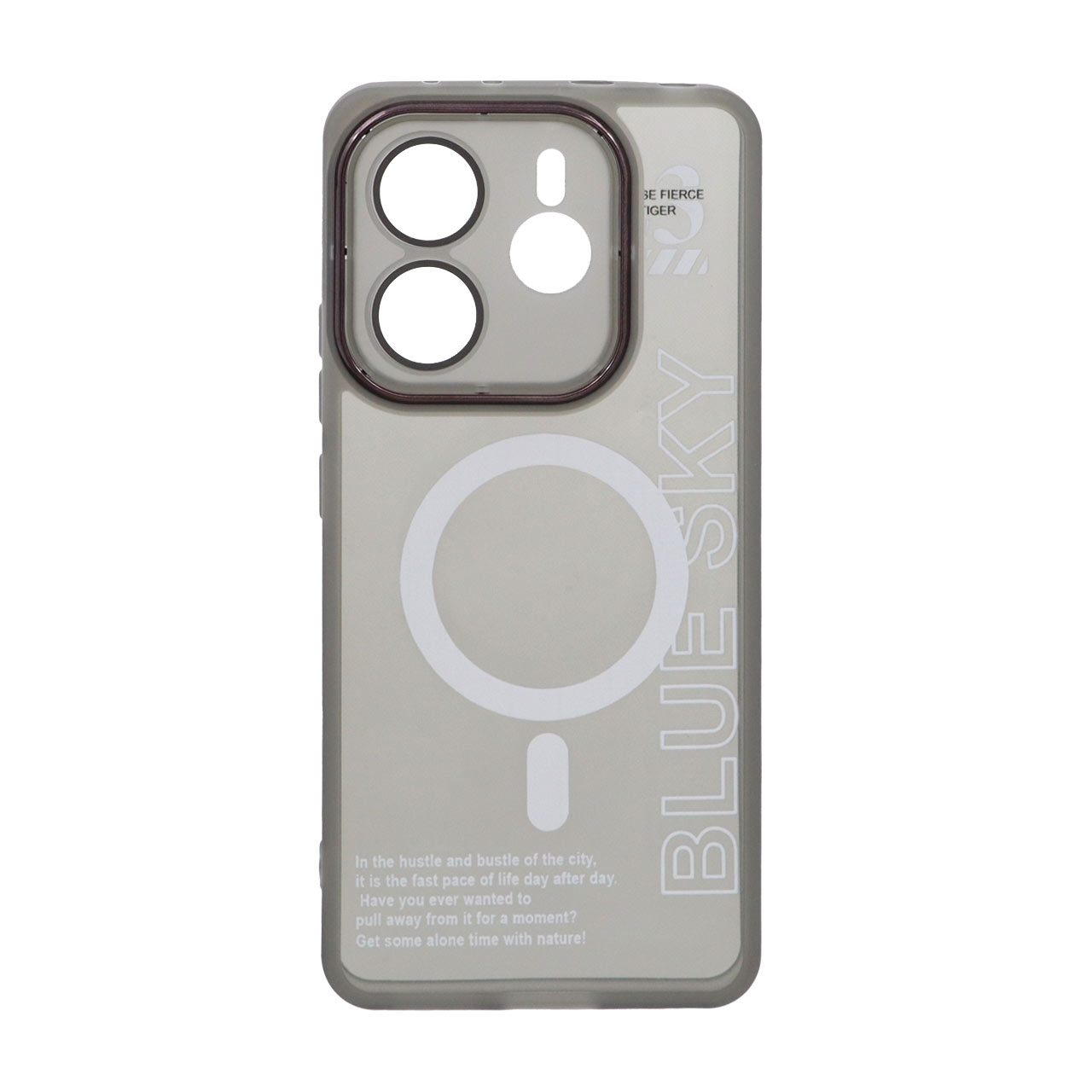 قاب طرح مگ سیف Diamond Space همراه با گلس محافظ لنز شیائومی مدل Xiaomi Redmi Note 14 4G