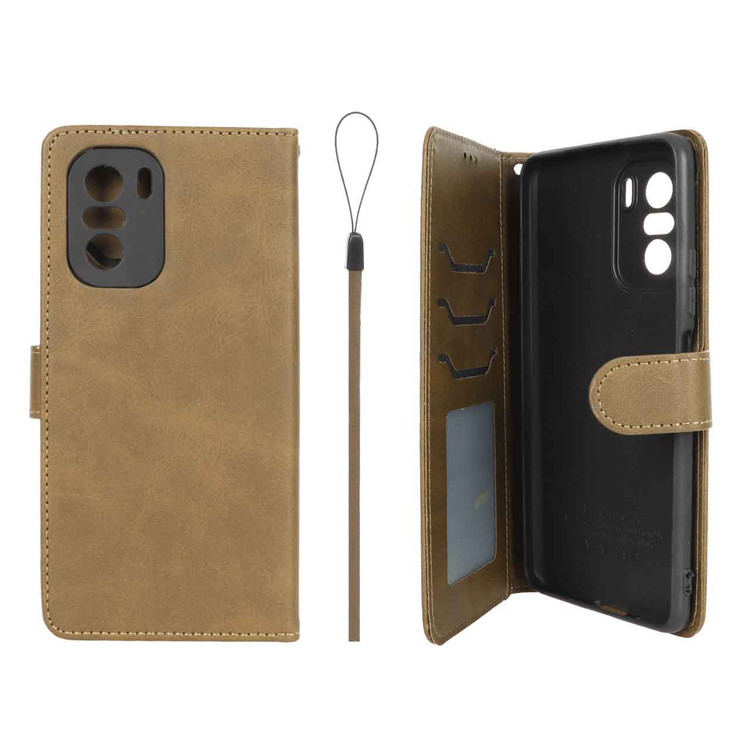 کیف موبایل چرمی جاکارتی مگنتی محافظ لنزدار داخل خز درجه یک شیائومی مدل Xiaomi Poco F3 / Redmi Mi 11i / Redmi K40