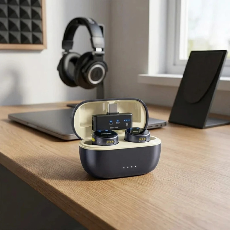 میکروفون بیسیم کلیپسی گرین لاین مدل GM-92X با گیرنده USB Type-C و قابلیت کاهش نویز