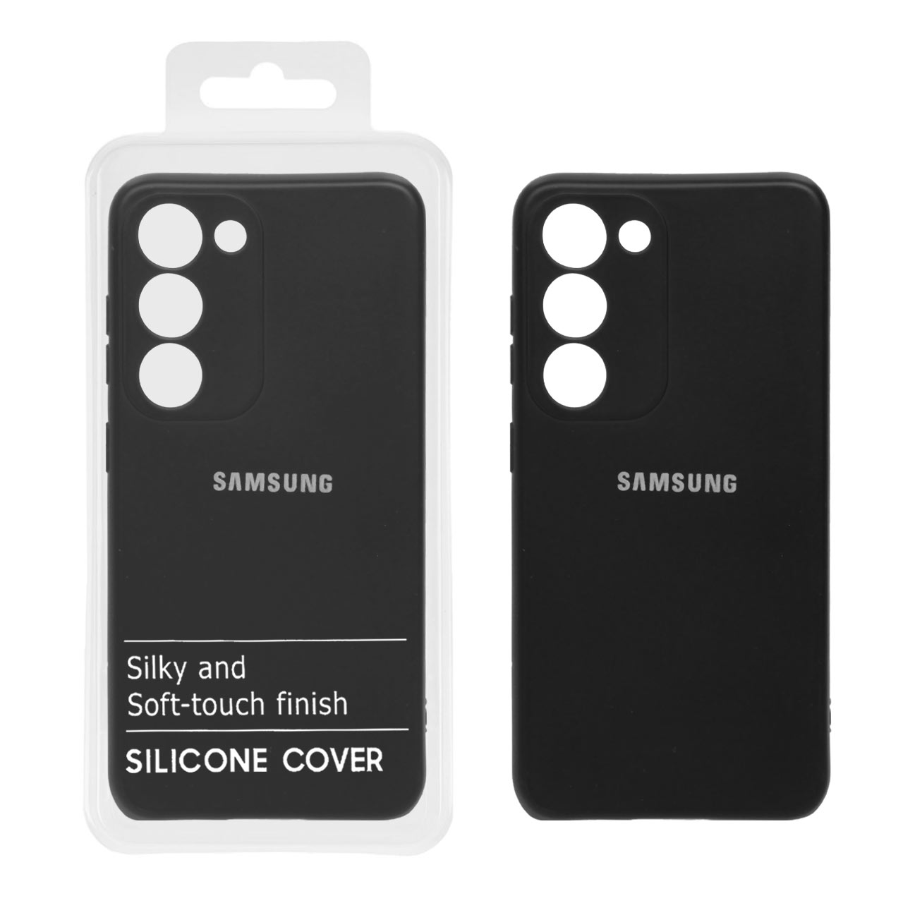 قاب سیلیکونی محافظ لنزدار داخل مخمل سامسونگ مدل Samsung Galaxy S23