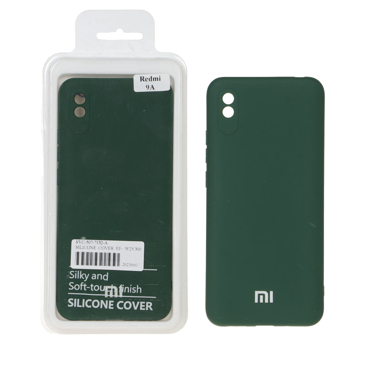 قاب سیلیکونی داخل مخمل محافظ لنزدار شیائومی Xiaomi Redmi 9A / Redmi 9A Sport / Redmi 9AT (پک دار)