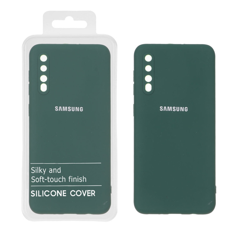 قاب سیلیکونی محافظ لنزدار داخل مخمل سامسونگ مدل Samsung A50 / A50S / A30S