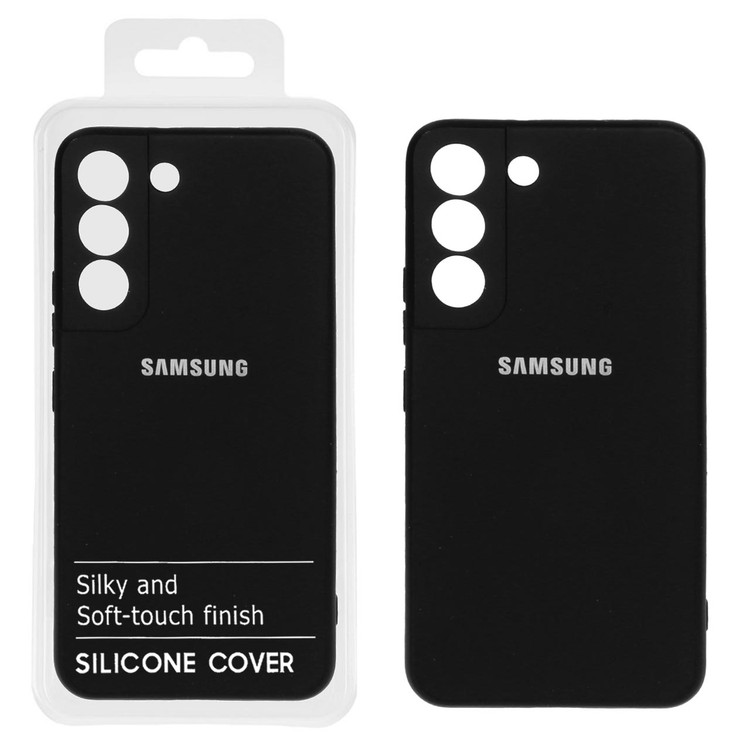 قاب سیلیکونی محافظ لنزدار داخل مخمل سامسونگ مدل Samsung Galaxy S22 Plus