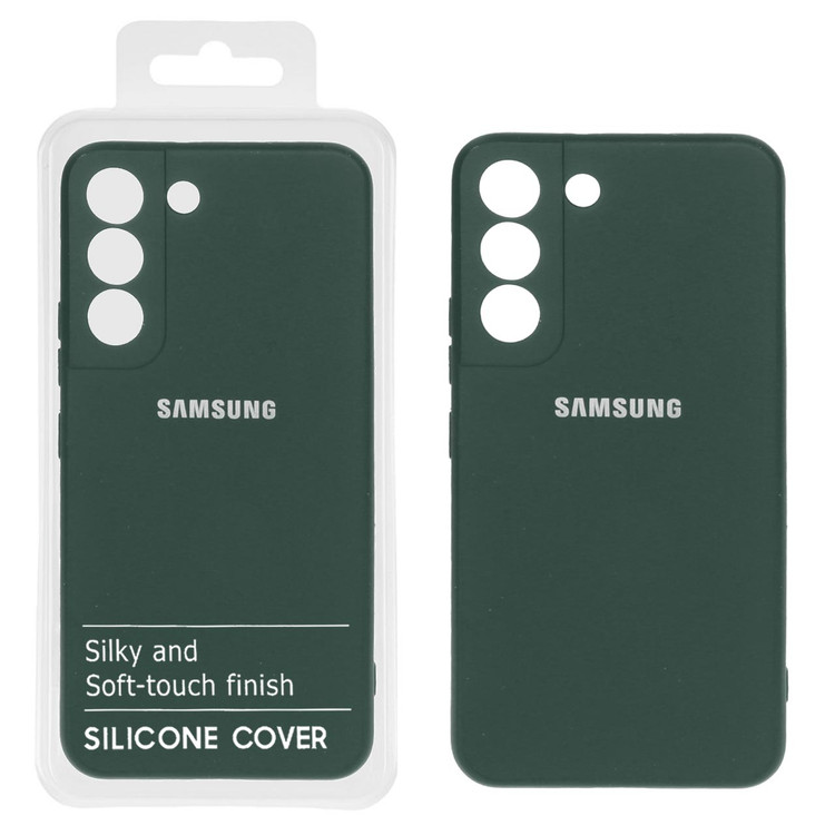 قاب سیلیکونی محافظ لنزدار داخل مخمل سامسونگ مدل Samsung Galaxy S22 Plus