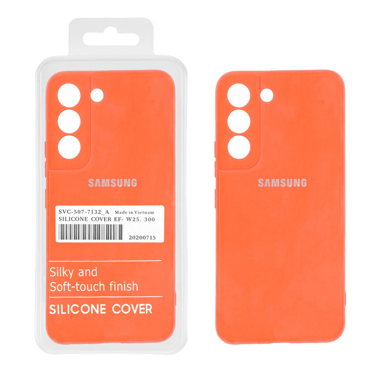 قاب سیلیکونی محافظ لنزدار داخل مخمل سامسونگ مدل Samsung Galaxy S22