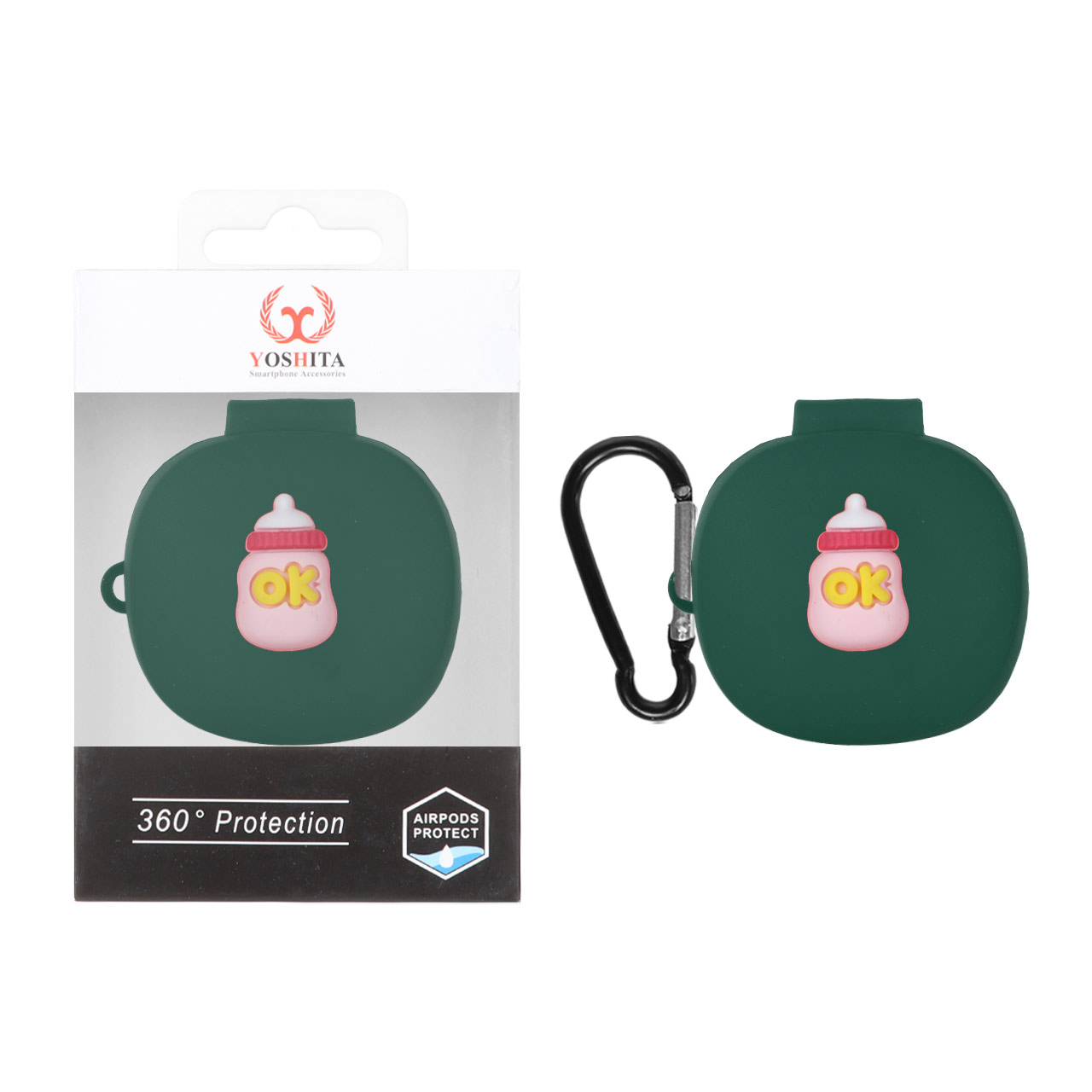 کاور ایرپاد سیلیکونی Yoshita عروسک برجسته QCY T13X - طرح 218 (پک دار)