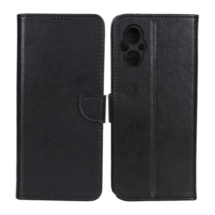 کیف موبایل چرمی مگنتی جاکارتی و محافظ لنزدار درجه یک شیائومی مدل Xiaomi Poco M5
