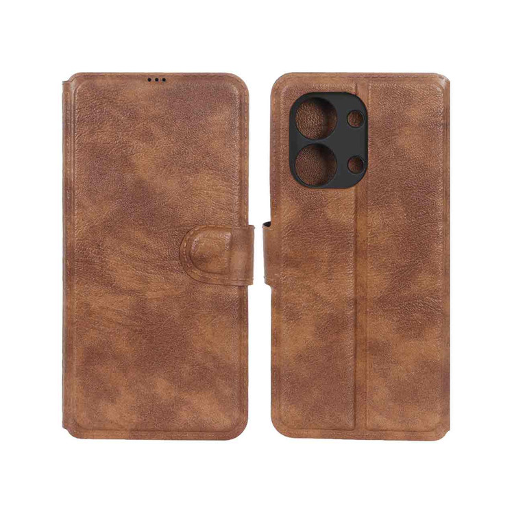 کیف موبایل چرمی مگنتی و محافظ لنزدار شیائومی مدل Xiaomi Redmi 15C / Poco C85
