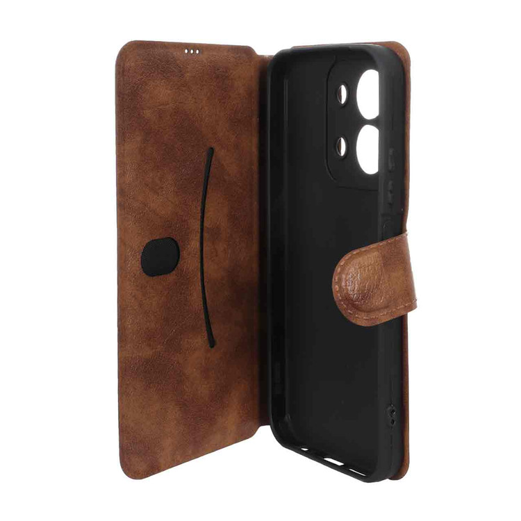 کیف موبایل چرمی مگنتی و محافظ لنزدار شیائومی مدل Xiaomi Redmi 15C / Poco C85
