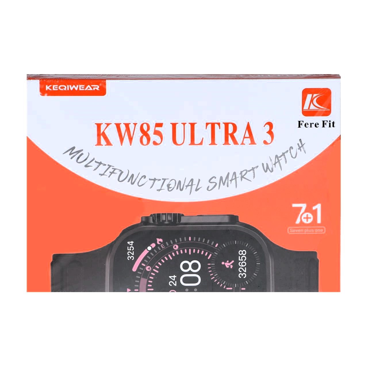 پک ساعت هوشمند کیوکر مدل KW85 Ultra 3  هفت بند
