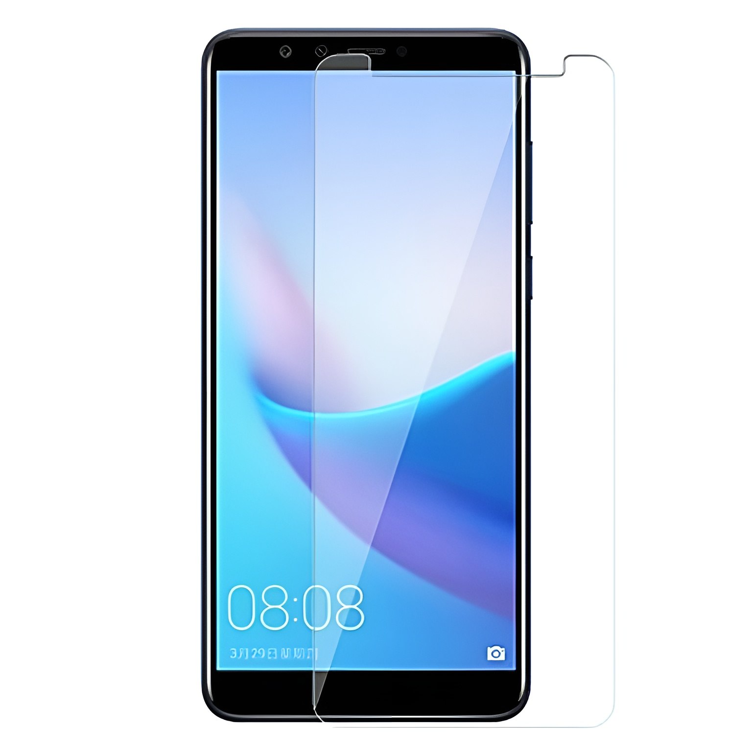 گلس محافظ صفحه نمایش شیشه ای درجه یک هواوی مدل Huawei Y9 2018