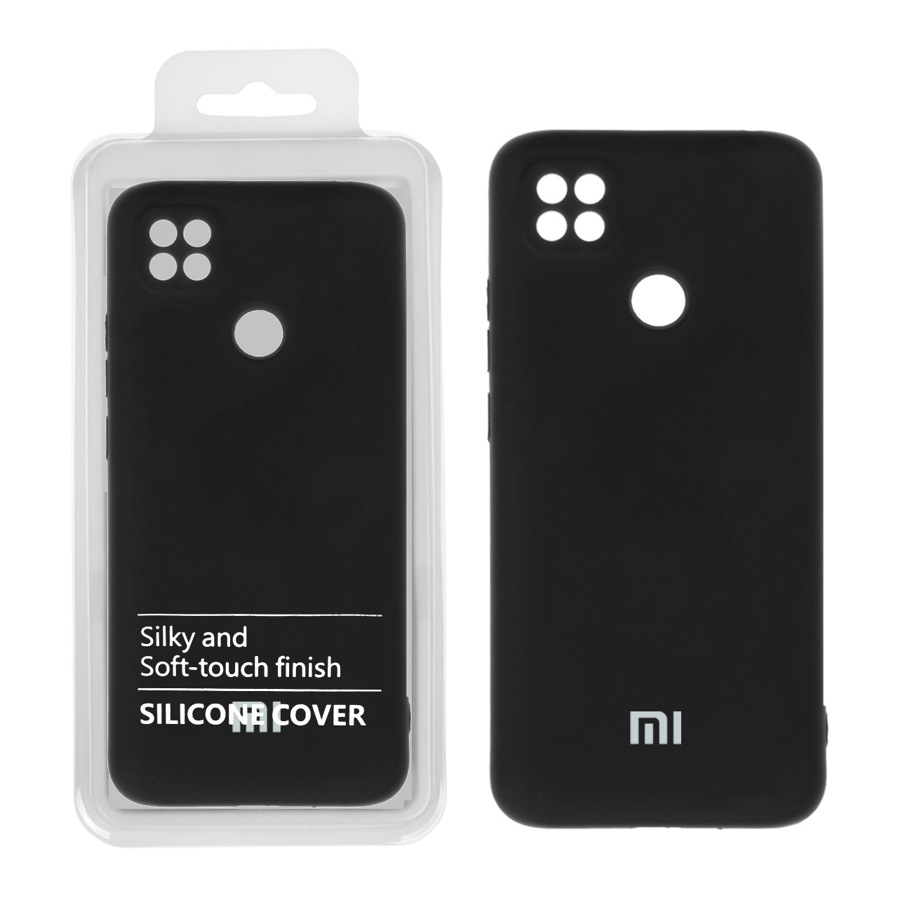 قاب سیلیکونی داخل مخمل محافظ لنزدار شیائومی Xiaomi Redmi 10A / Redmi 9C / Poco C31 (پک دار)