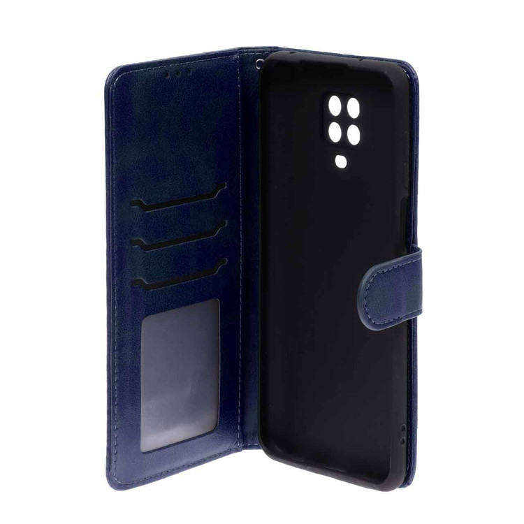 کیف موبایل چرمی جاکارتی مگنتی و محافظ لنزدار درجه یک شیائومی مدل Xiaomi Redmi Note 9S / Redmi Note 9 Pro / Redmi Note 9 Pro Max / Poco M2 Pro