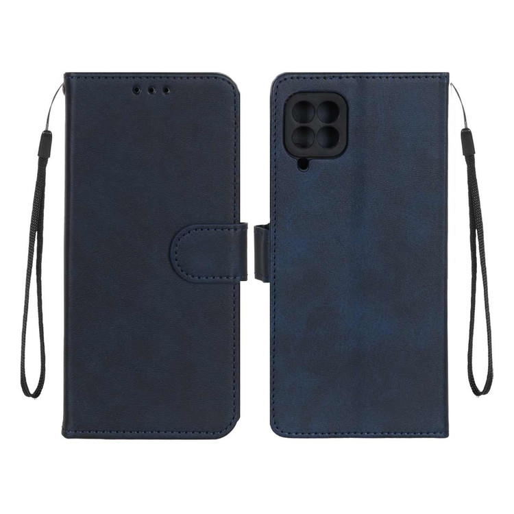 کیف موبایل چرمی مگنتی جاکارتی و محافظ لنزدار درجه یک سامسونگ مدل Samsung Galaxy A22 4G / M22 / M32 4G / F22