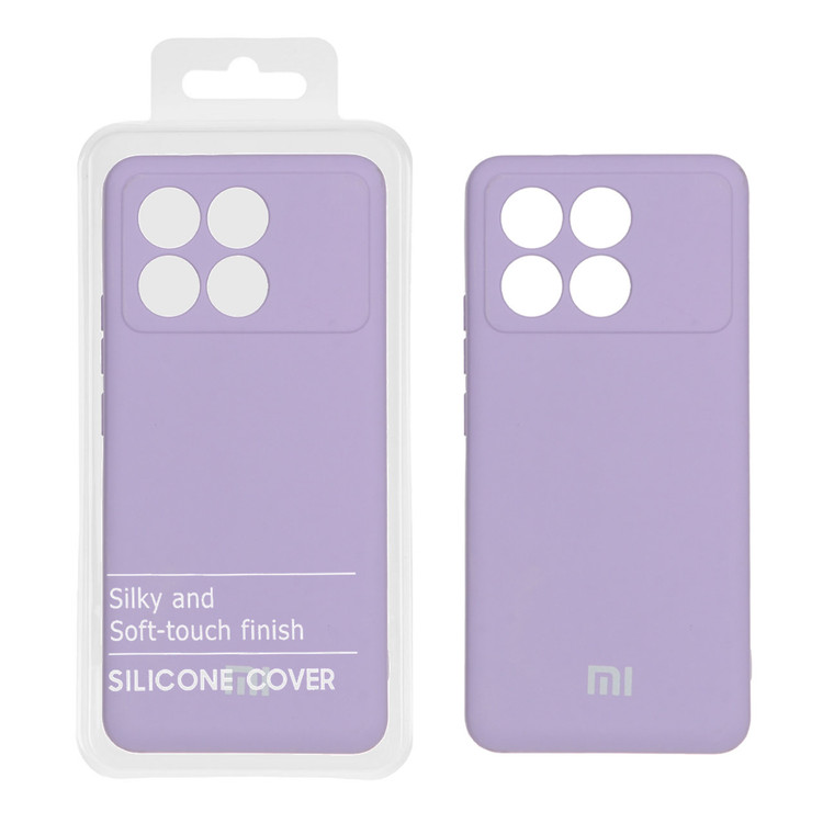 قاب سیلیکونی داخل مخمل محافظ لنزدار شیائومی Xiaomi Poco F6 Pro