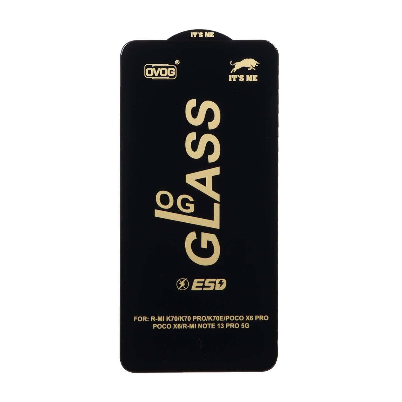گلس محافظ صفحه نمایش شیشه ای درجه یک آنتی استاتیک ESD OVOG مدل Xiaomi Poco X7 Pro 5G / Mi 14t / 14T Pro / Redmi Note 13 Pro 5G / Poco X6 5G / Poco F6 5G / Poco F6 Pro 5G / Note 13 5G / Poco X6 Pro 5G