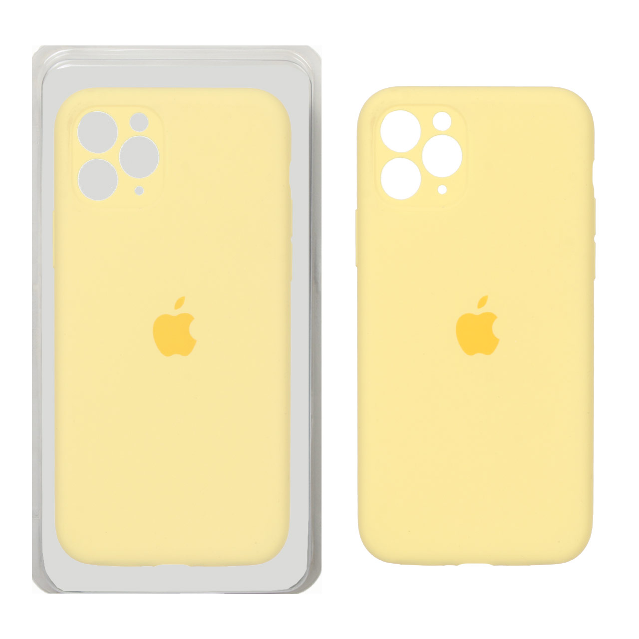 قاب سیلیکونی اورجینال پاک کنی محافظ لنزدار داخل مخمل آیفون 11 پرو Apple iPhone 11 Pro (پک اصلی)
