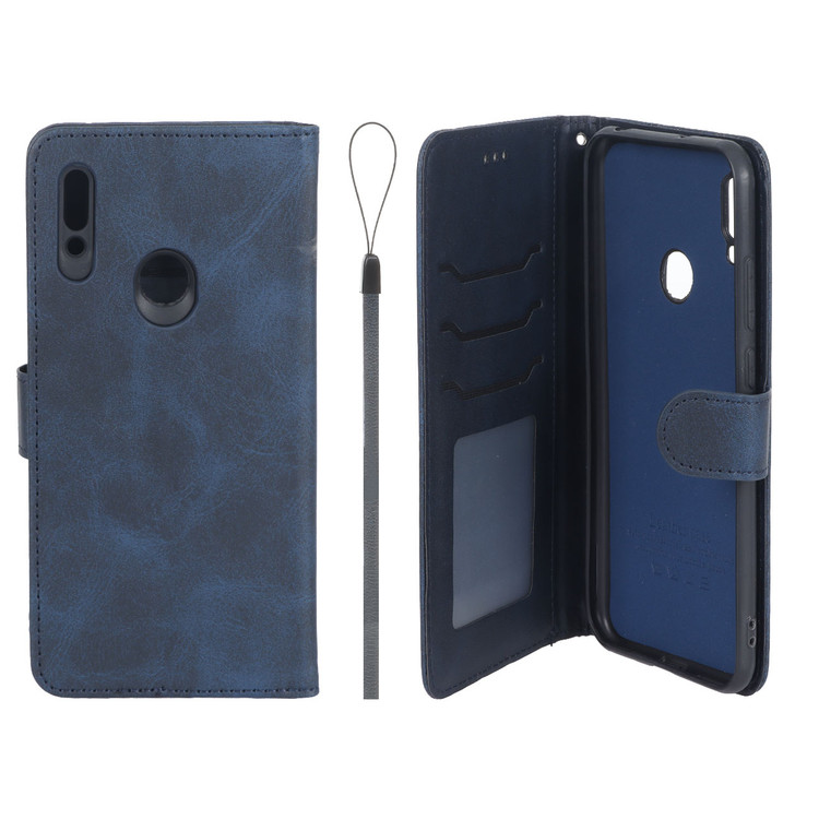 کیف موبایل چرمی مگنتی جاکارتی و محافظ لنزدار داخل مخمل درجه یک هواوی مدل Huawei Y6 (2019) / Y6 Prime (2019) / Y6s / Honor 8a