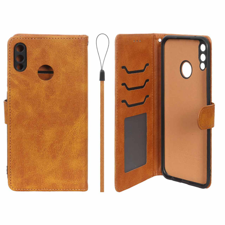 کیف موبایل چرمی مگنتی جاکارتی و محافظ لنزدار درجه یک داخل مخمل هواوی مدل Huawei Y9 2019