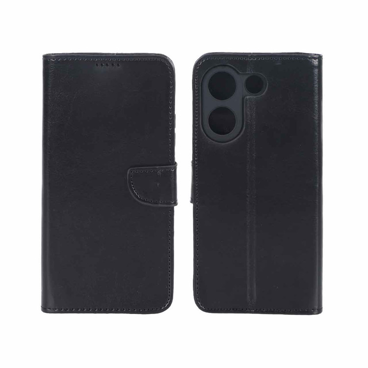 کیف موبایل چرمی مگنتی جاکارتی و محافظ لنزدار درجه یک شیائومی Xiaomi Poco X8 Pro