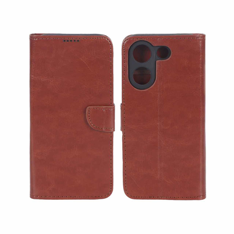 کیف موبایل چرمی مگنتی جاکارتی و محافظ لنزدار درجه یک شیائومی Xiaomi Poco X8 Pro